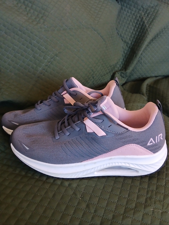 Shoes - Women’s Lightweight Pink and Gray Sneakers